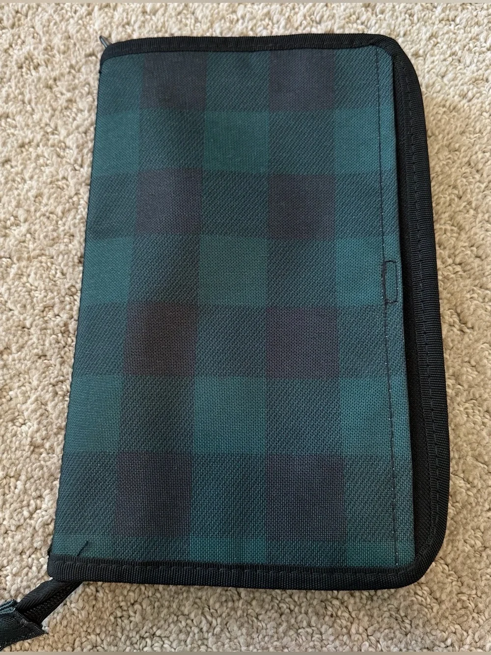 Thirty One GET CREATIVE ZIP POUCH Black Green Organizer Craft Office Teacher